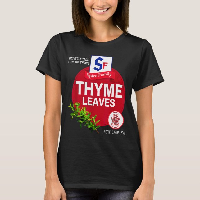 Thyme Leaves Halloween Sce Costume Group Matching  T-Shirt (Front)