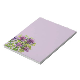 Thyme painted with watercolors notepad