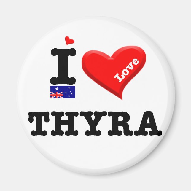 THYRA - I Love Magnet (Front)