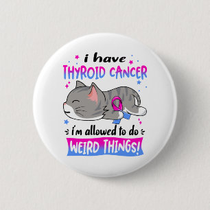 Thyroid Cancer Awareness Month Ribbon Gifts 6 Cm Round Badge