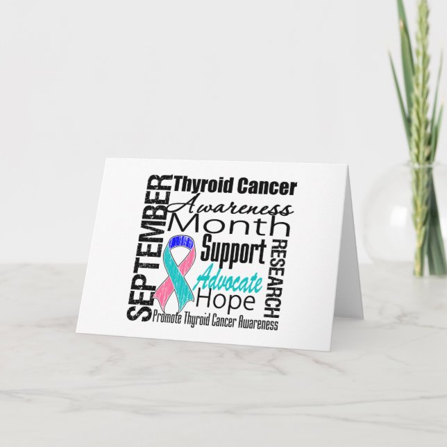 Thyroid Cancer Awareness Month Tribute Card (Front)