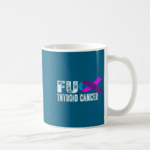 Thyroid Cancer Awareness Retro Thyroid Cancer Surv Coffee Mug