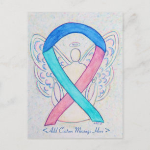Thyroid Cancer Awareness Ribbon Angel Postcard