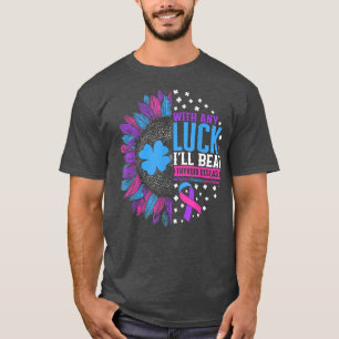 Thyroid Cancer Awareness Sunflower Clover Tee Thyr