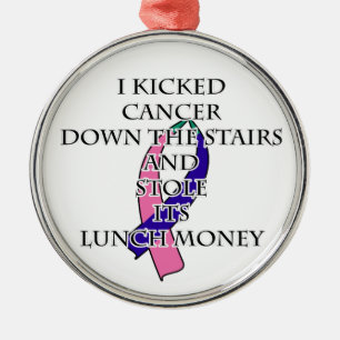 Thyroid Cancer Bully Metal Ornament