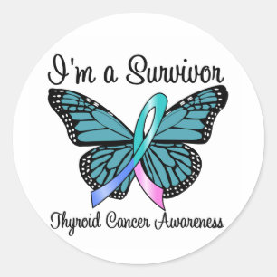 Thyroid Cancer I'm a Survivor Classic Round Sticker