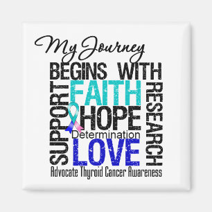 Thyroid Cancer My Journey Begins With FAITH Magnet
