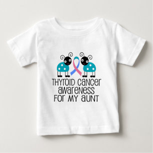 Thyroid Cancer Ribbon For My Aunt Baby T-Shirt