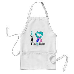 Thyroid Cancer Ribbon For My Daughter Standard Apron