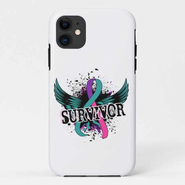 Thyroid Cancer Survivor 16 Case-Mate iPhone Case (Back)