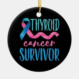 Thyroid Cancer Survivor Ceramic Ornament