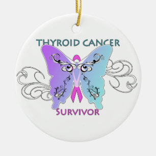 Thyroid Cancer Survivor Christmas Ornament