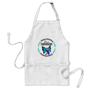 Thyroid Cancer Survivor Hope Determination Faith Standard Apron