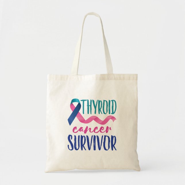 Thyroid Cancer Survivor Tote Bag (Front)