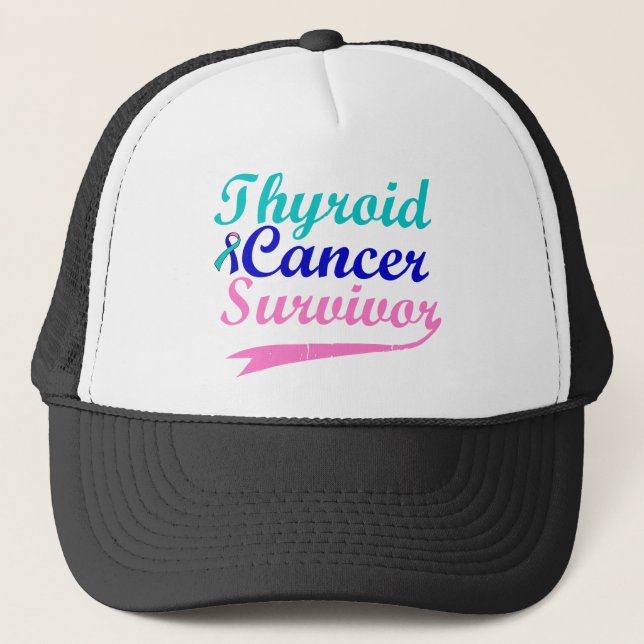 Thyroid Cancer Survivor Trucker Hat (Front)