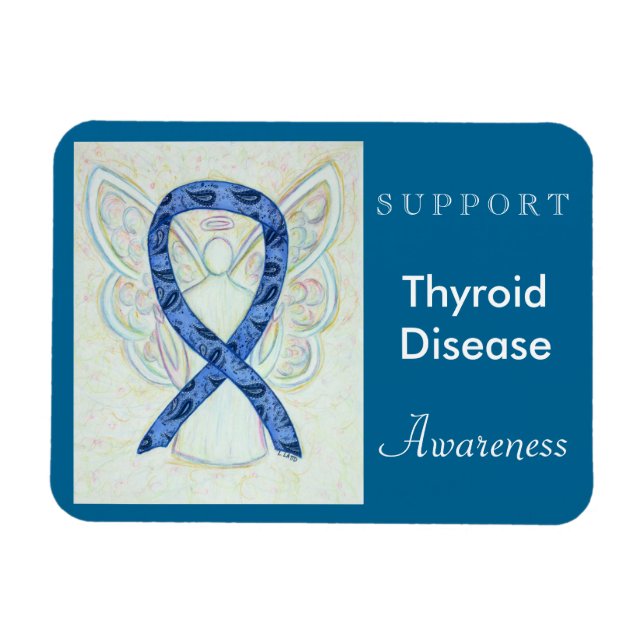 Thyroid Disease Awareness Angel Custom Magnet (Horizontal)