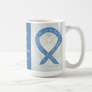 Thyroid Disease Awareness Ribbon Angel Mug