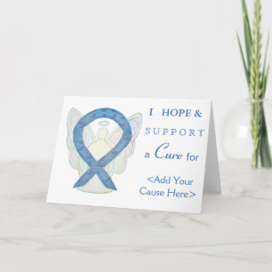 Thyroid Paisley Awareness Ribbon Art Greeting Card