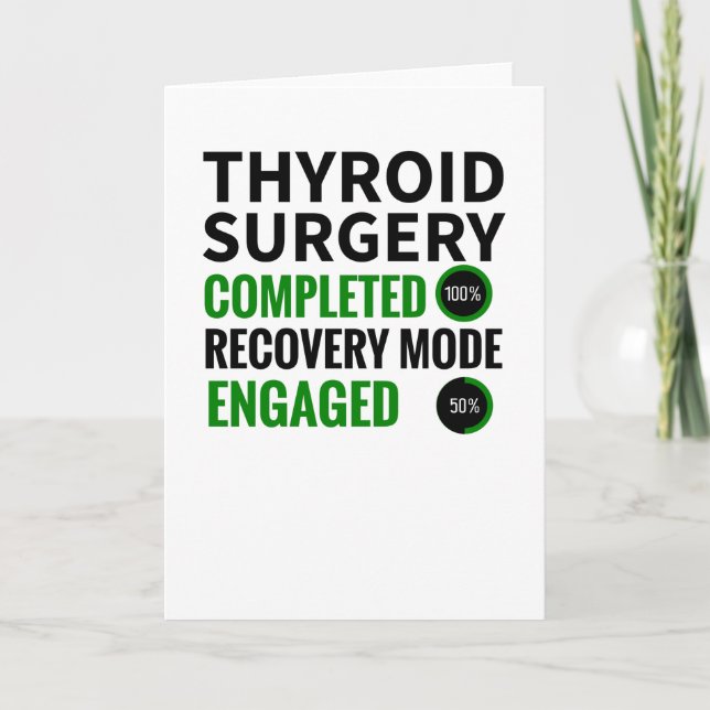 Thyroidectomy | Thyroid Surgery Recovery Gifts Card (Front)