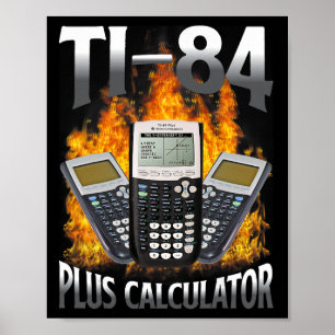 Ti-84 Plus Calculator Funny Math Teacher Poster