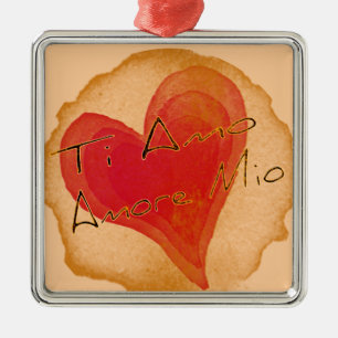Ti Amo Amore Mio Metal Tree Decoration