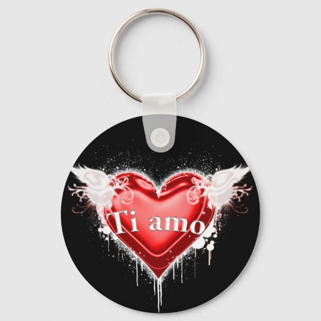 Ti amo (I love you) Key Ring (Front)