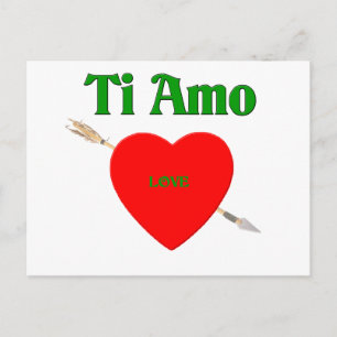 Ti Amo (I Love You) Postcard