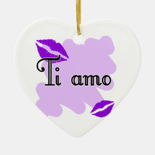 Ti amo - Italian I love you Ceramic Ornament