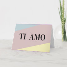 Ti amo italian language lettering