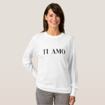 Ti amo italian language lettering