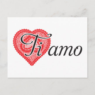 Ti amo (Italian) Postcard