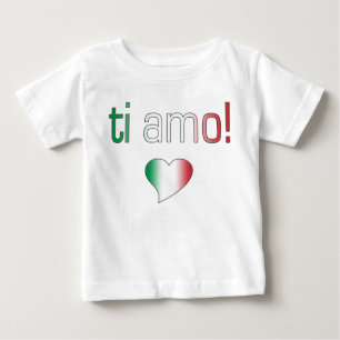 Ti Amo! Italy Flag Colours Baby T-Shirt