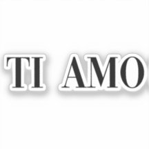 Ti amo lettering