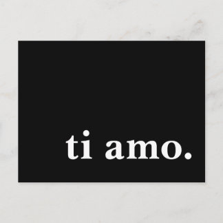 ti amo. postcard