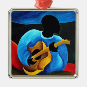 Ti-Jean le guitariste 2008 Metal Tree Decoration