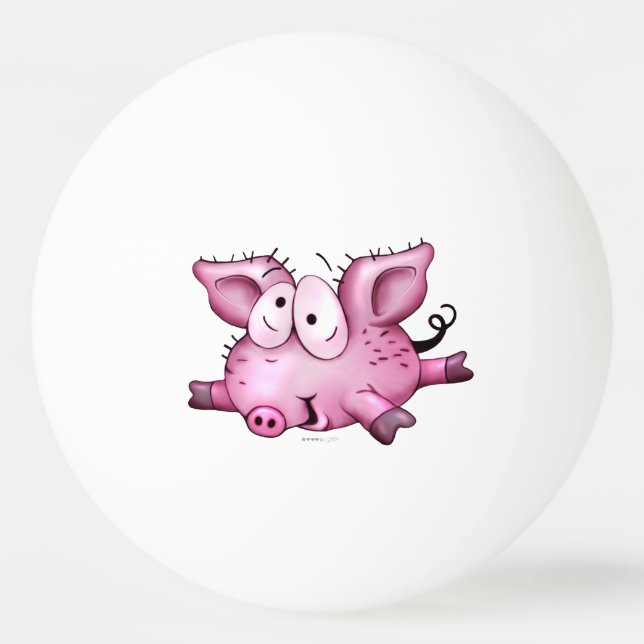 Ti-Pig CARTOON BALL OF PING PONG 1 stars (Front)