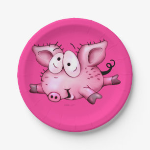 Ti Pig Custom Paper Plates 7
