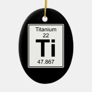 Ti - Titanium Ceramic Ornament