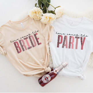 TIA Bridal Party Tee, Here Comes the Bride T-Shirt
