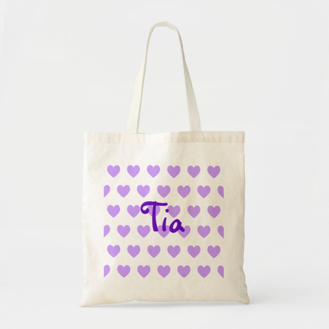 Tia in Purple Tote Bag (Front)
