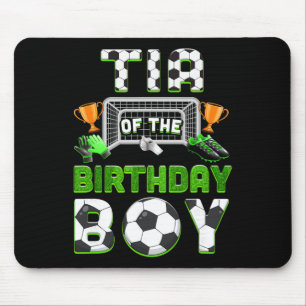Tia Of The Birthday Boy Soccer Family Matching Par Mouse Pad