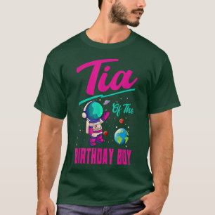 Tia Of The Birthday Boy Space Party Planet Astrona T-Shirt