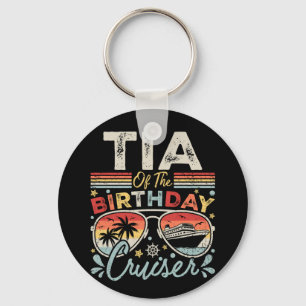 Tia of the Birthday Cruiser Vacation Circle Key Ring