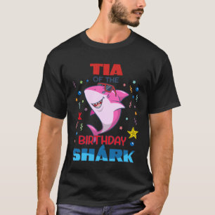 Tia of The Birthday Shark Kids Party Family Matchi T-Shirt