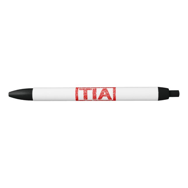 Tia Stamp Black Ink Pen (Front)