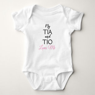 Tia & Tio (Auntie & Uncle) Loves Me baby Bodysuit