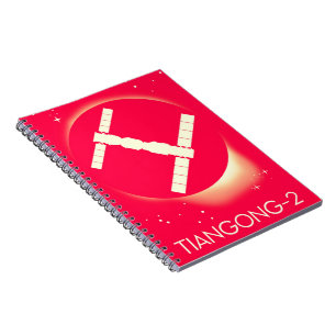 Tiangong-2 China space station space art. Notebook
