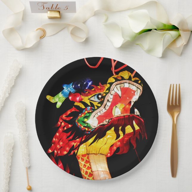 Tianlong Dragon Paper Plate (Wedding)