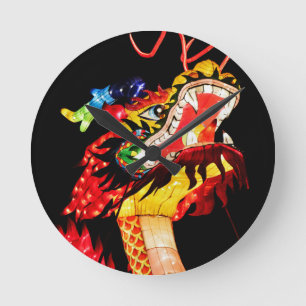 Tianlong Dragon Round Clock