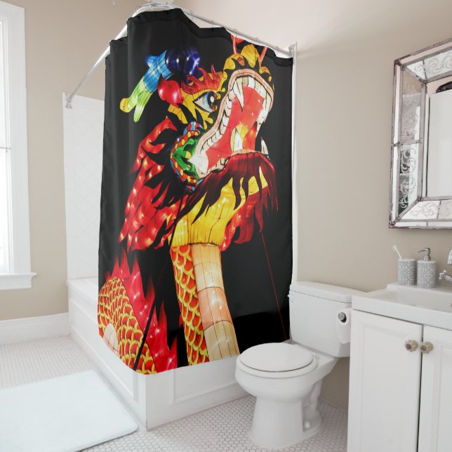 Tianlong Dragon Shower Curtain (In Situ)